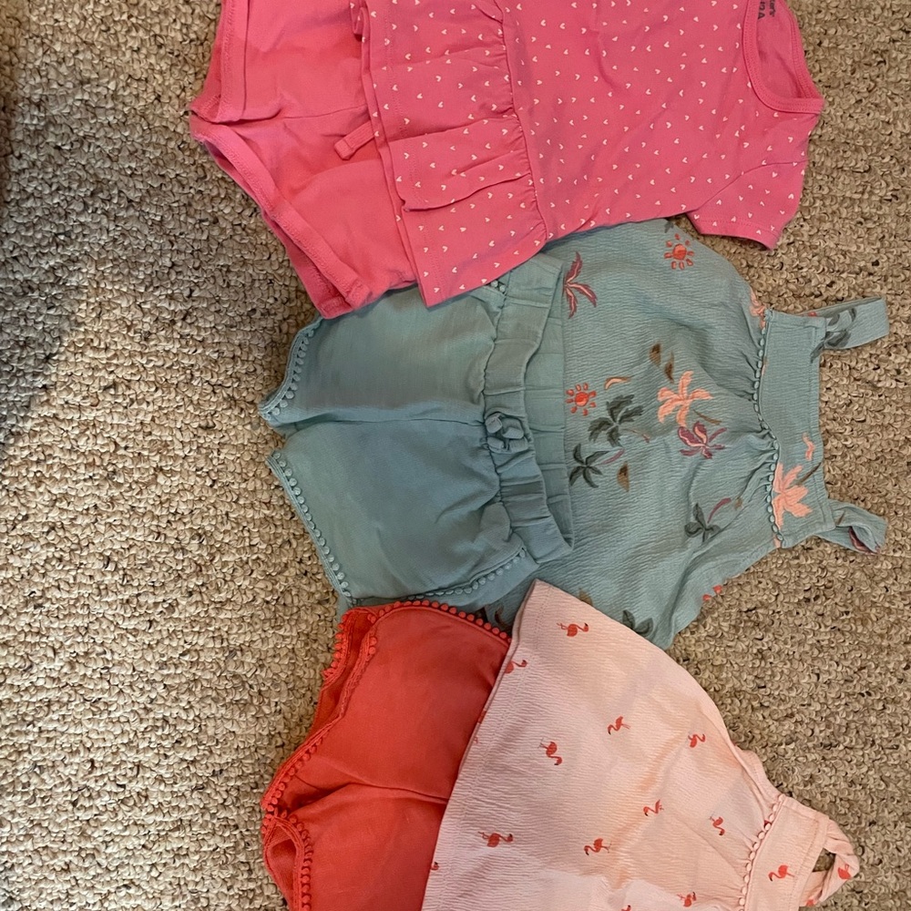 Carter's Pink and Green Kids Matching Set